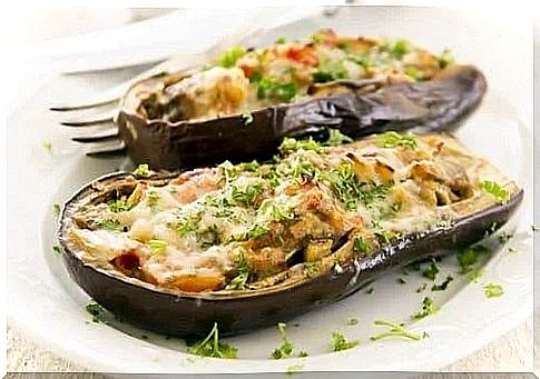 Stuffed eggplant