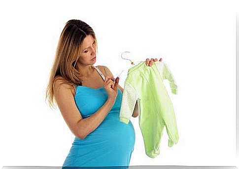 Necessary things in maternity luggage such as baby clothes