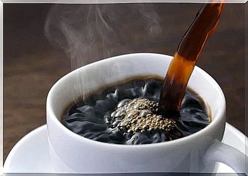 Cup of hot coffee