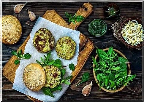 Vegan quinoa burgers