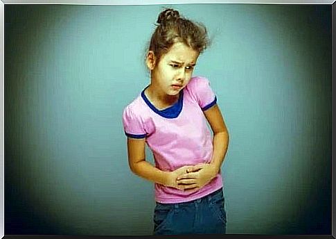 Child facing diseases of the digestive system