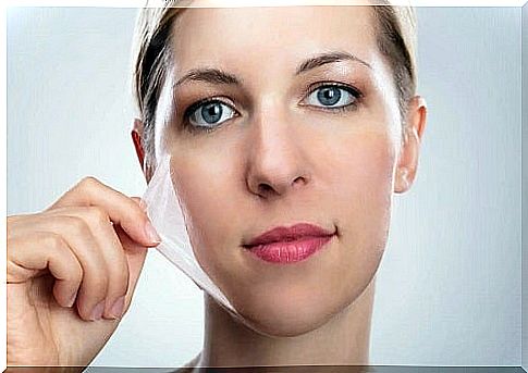 Girl doing chemical peels at home