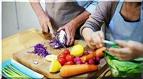 Health benefits of couple cooking